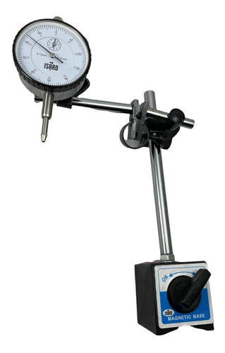 Base Magnética + Reloj Comparador Centesimal 0 - 10 Mm