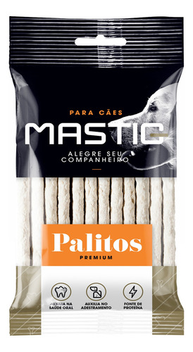 Osso Mastig Palito Natural 6mmx5 12pç