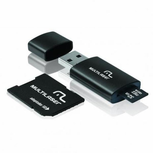 Cartão De Memória Multilaser 3x1 32gb Classe 10 Mc113