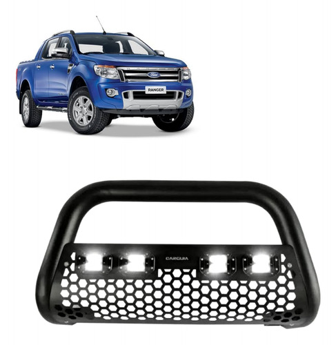 Burrera Defensa Bull Bar 4 Faros Led Ford Rager 2013-2022