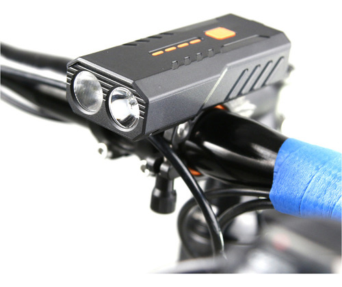 Faro De Bicicleta Recargable Power Bank 2 En 1