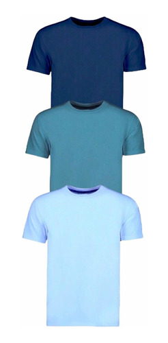 Mayoreo 3 Pz Playeras Colores Basic Caballero Suave/paquetes