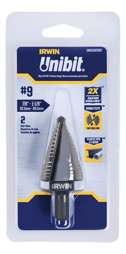 Unibit #9 Df 7/8 Y 1 1/8 2 Sz (iwas10239df)