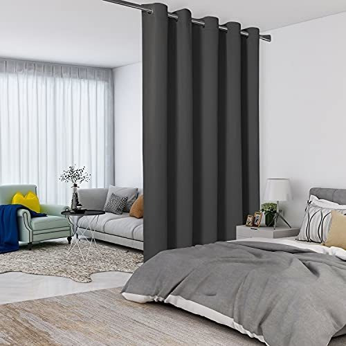 Lordtex Cortinas Divisoras De Habitacin Gris Oscuro, Privac