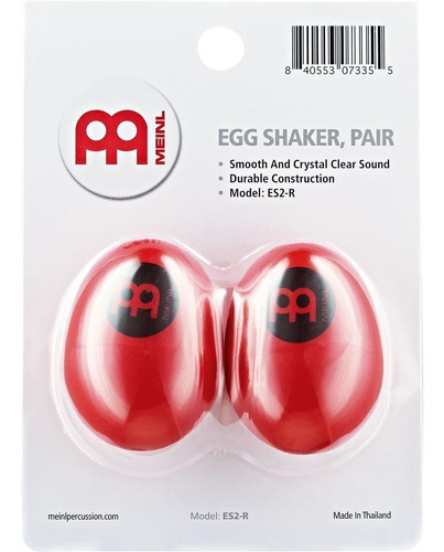 Meinl Es2red Efecto Shaker Huevo Percusion Par Rojo