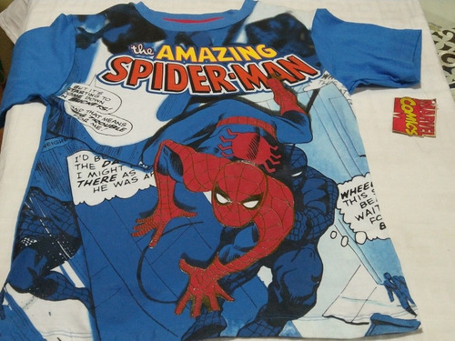 Playera Spiderman Marvel Comics Infantil