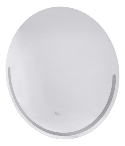 Espejo Luz Led 80cm Redondo Digital Inteligente Táctil Kaval Marco Gris