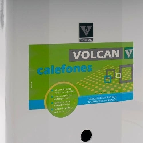 Calefón Volcan Gas Envasado 315krv 14 Litros Tiraje Natural Color Blanco Tipo De Gas Glp
