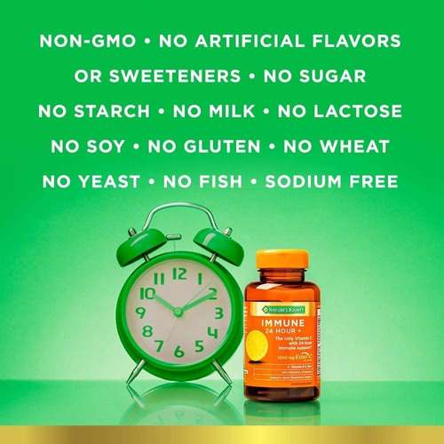 Nature´s Bounty Immune 24 Horas Vitamina C 50 Softgels Sabor Sin Sabor