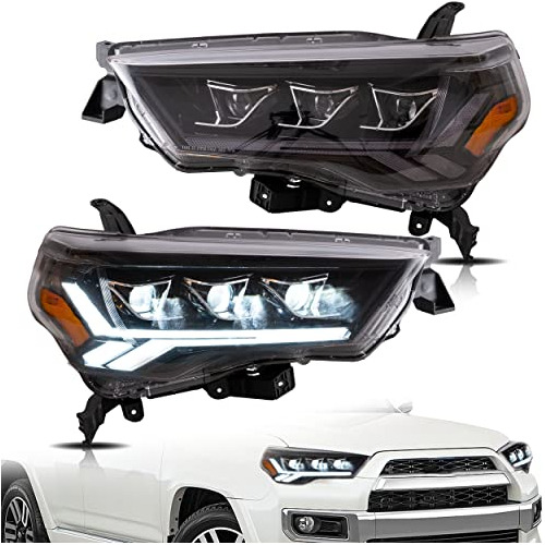 Conjunto De Faros Delanteros Aptos Para Toyota 4runner Trd, 