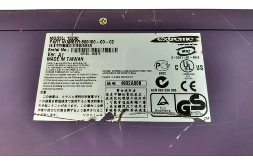 Switch Summit 24e2 Mod.13230 Extreme Networks (Usado)