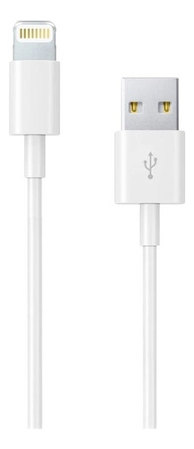 Cable Usb Cargador Largo 2 Mt Para iPhone 7 8 Plus X Xs 11 Color Blanco