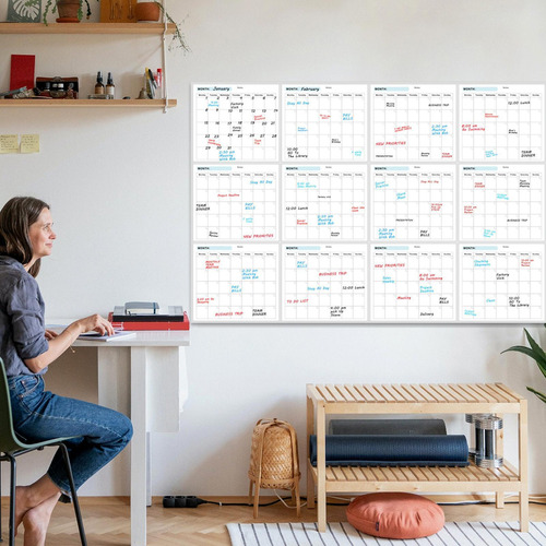 Calendario De Pared Ble Calendario De Tablero Extra Grande P