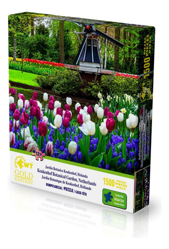 Rompecabezas Wuundentoy Gold Edition 1500 Pzs, Jardín Botánico Keukenhof