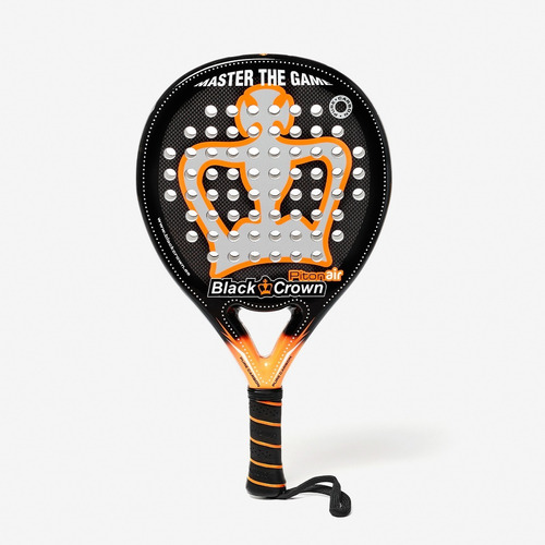 Paleta de pádel Black Crown Piton Air 2020 color negro/naranja