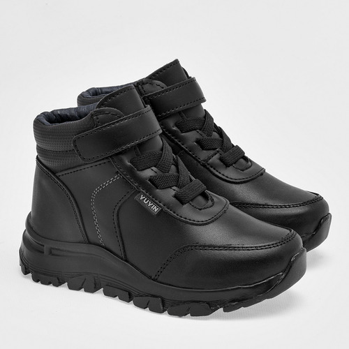 Yuyin Bota Para Mujer Negro, Agujeta Elastica, Cód 111341-3