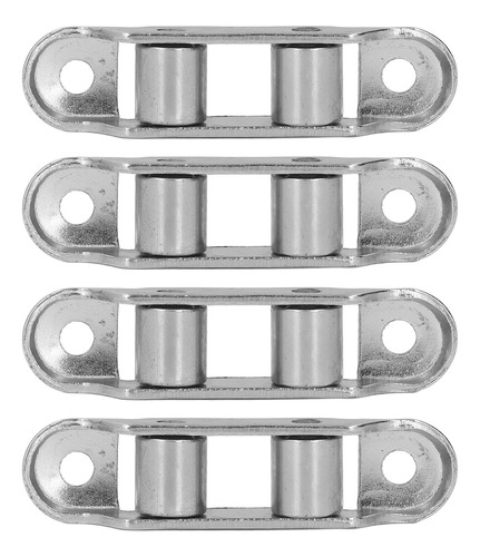 Polea De Acero Inoxidable 4pcs Doble Accionamiento Rodillos