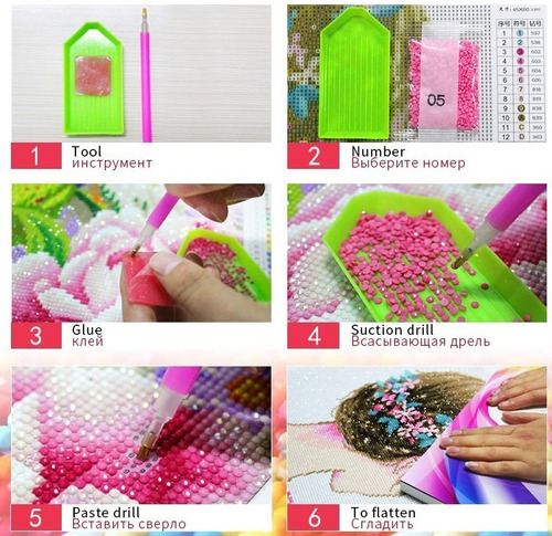 Hh F Pintura De Diamantes - Diy 5d Rhinestones - A Bela 2