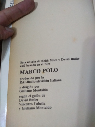 Marco Polo Keith Miles David Butler Novela De Serie Tv Paler (Usado)