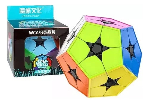 Cubo Rubik Megaminx 2x2 Dodecaedro Moyu Kilominx Meilong S/b Color De La Estructura Stiker Less