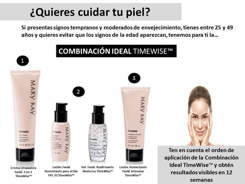 Combinacion Ideal Timewise Mary Kay / Renueva Tu Piel