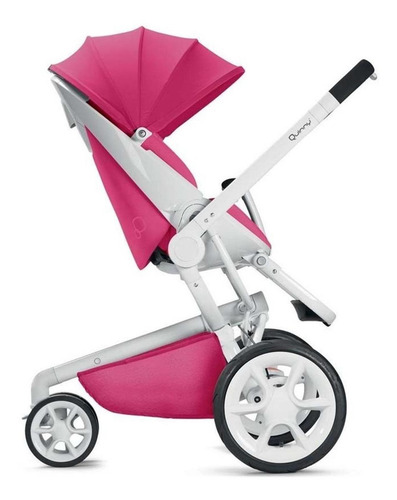 Imagen 3 de 3 de Cochecito de 3 ruedas Quinny Moodd pink passion con chasis color blanco