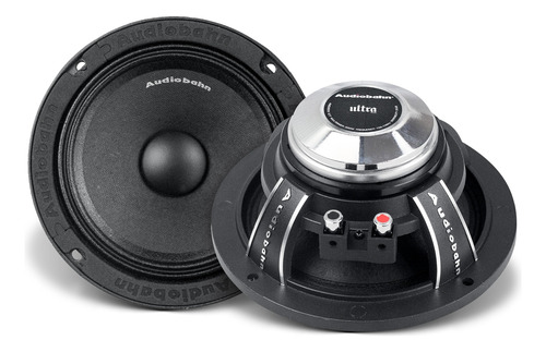 Audiobahn Bocina Medio Rango De 6.5puLG Serie Ultra Amd650u 