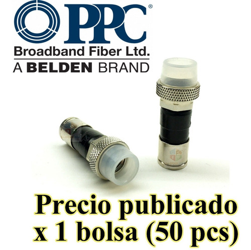 Conector Conectores Ppc Cable Coaxial Rg6 Compresión 