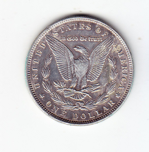 U S A. Morgan 1886. Plata 900. (1) (f). (Usado)