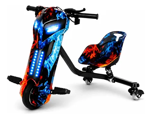 Triciclo Infantil Eletrico Drift 350w 36v Com Luzes + Brinde Gelo E Fogo