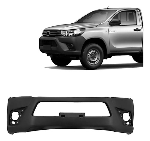 Parachoque Dianteiro Hilux 2016 2017 2018 Srv Cabine Simples