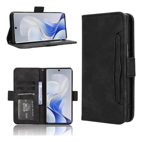 Funda For Vivo V40 5g Funda Billetera De Cuero Con Tarjeta