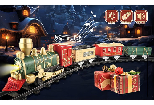 & Juego De Tren De Juguete For Niños Con Decoración