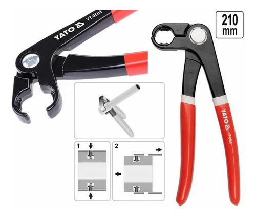 Alicate Tubo De Combustible Yato (yt0608)