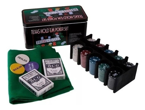 Gxt Set De Poker Tipo Casino Texas Hold Fichas Cartas