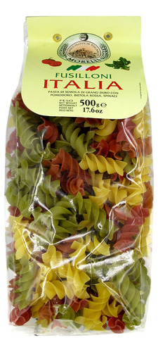 Fusilloni Color Con Tomate, Betarraga Y Espinacas, 500 Gr