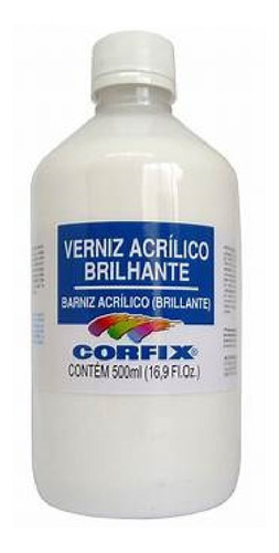 2x Verniz Acrílico Brilhante Corfix 500ml Base Água *frete+b