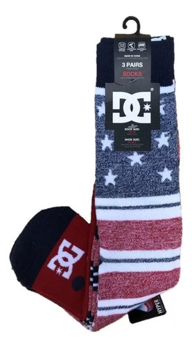 Calcetas Dc Shoes 3 Pack Colores Convinados