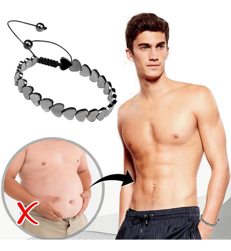 A Black Gallstone Magnetic Bracelet Energy Stone Health Slim
