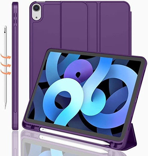 Funda Para iPad Gen 5ta/soporte Para Lapiz (purpura)  