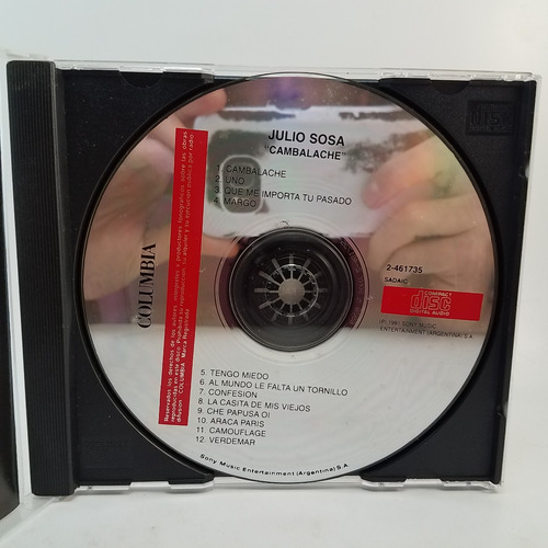 Julio Sosa - Cambalache - Cd - Mb Tango (Usado)