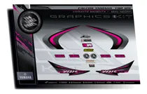 Comprar Calcos Yamaha Ybr 125 -variante Magenta - Insignia Calcos