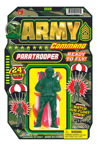 Soldado Soldadito Armada Eeuu Paracaidas Guerra Ja Ru Trex