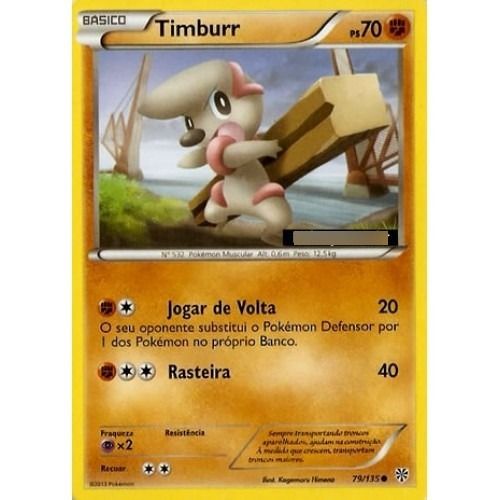 Timburr - Pokémon Físico Comum - 79/135 - Pokemon Card Game