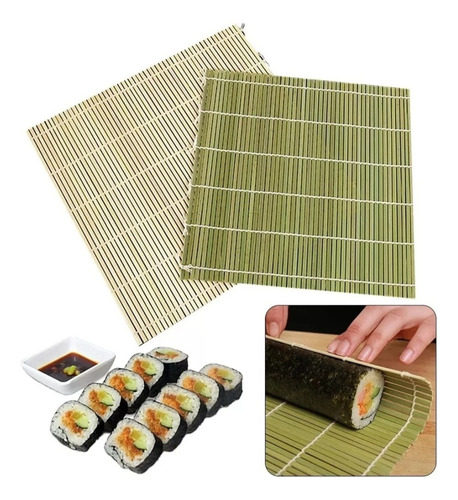 Esterilla Para Sushi Bambú Profesional