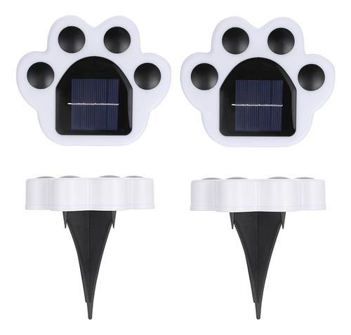 Luces Solares Para Exteriores, 4 Unidades, Con Estampado De