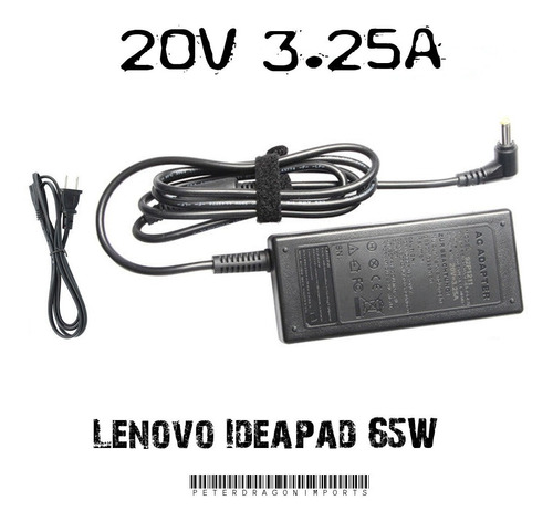 Cargador Para Mini Laptops Lenovo Ideapad De 20v Y 3.25a 65w