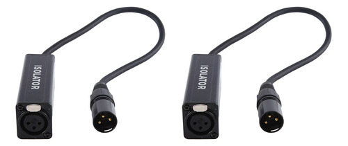 2 Aisladores De Cables De Audio Xlr Que Eliminan El Ruido De