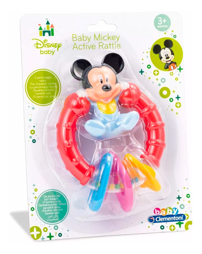 Sonajero Para Bebé Plastico Active Rattle Disney Baby 