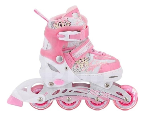 Patines En Linea  Para Niña Ajustables Freestar Talla M